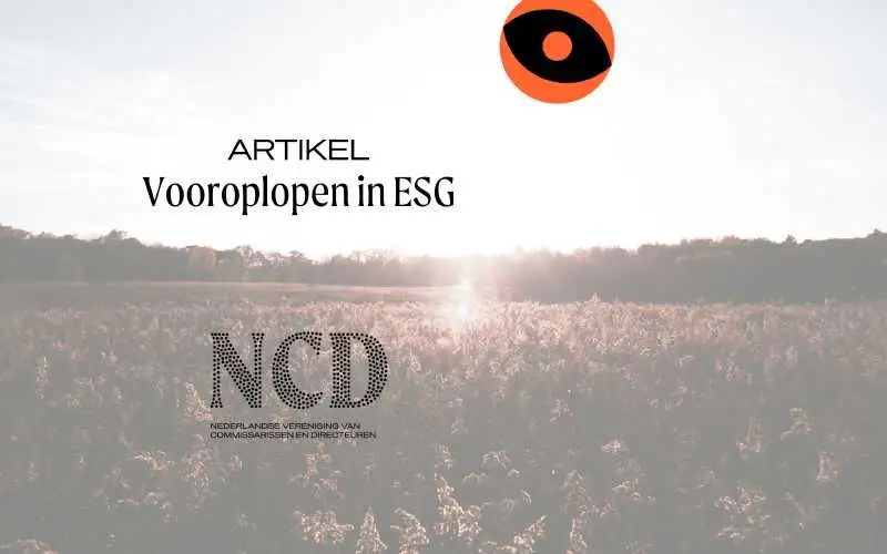 Vooroplopen in ESG